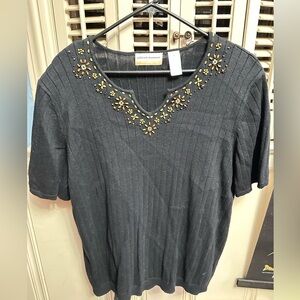 Alfred Dunner short sleeve sweater